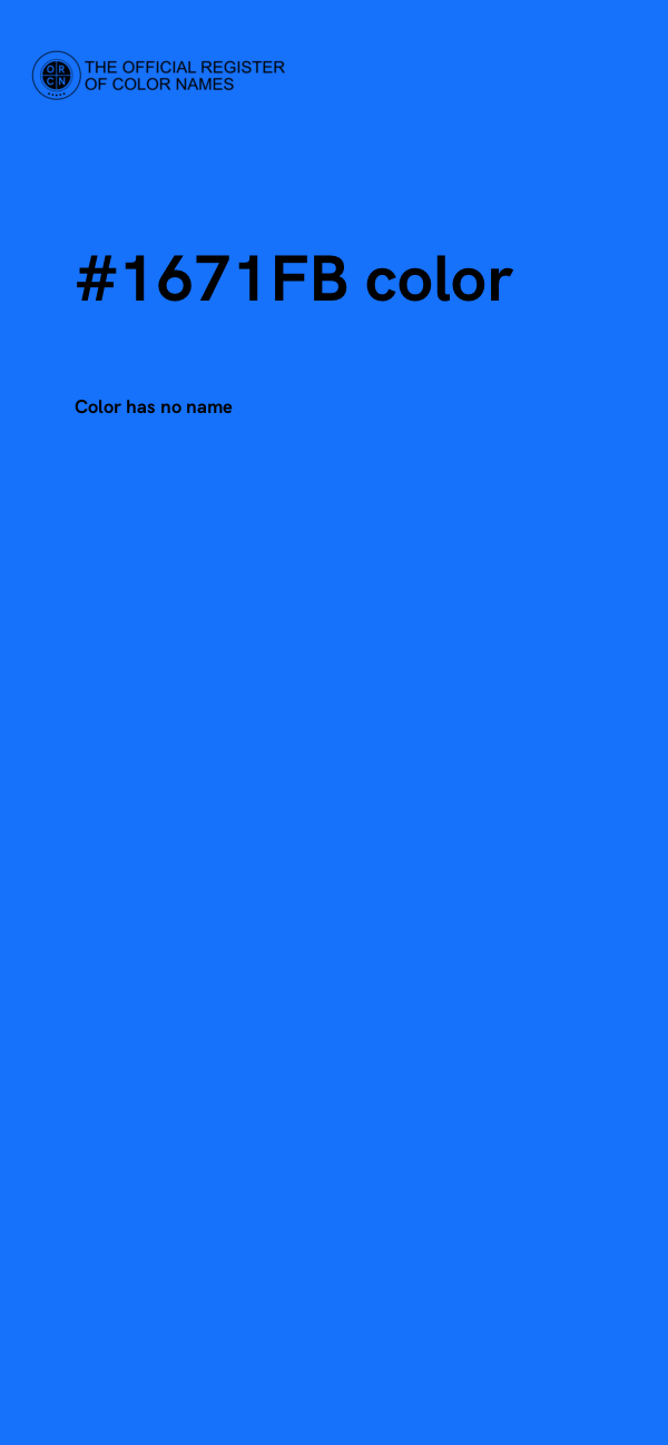 #1671FB color image