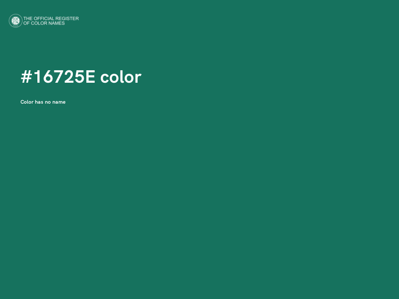 #16725E color image