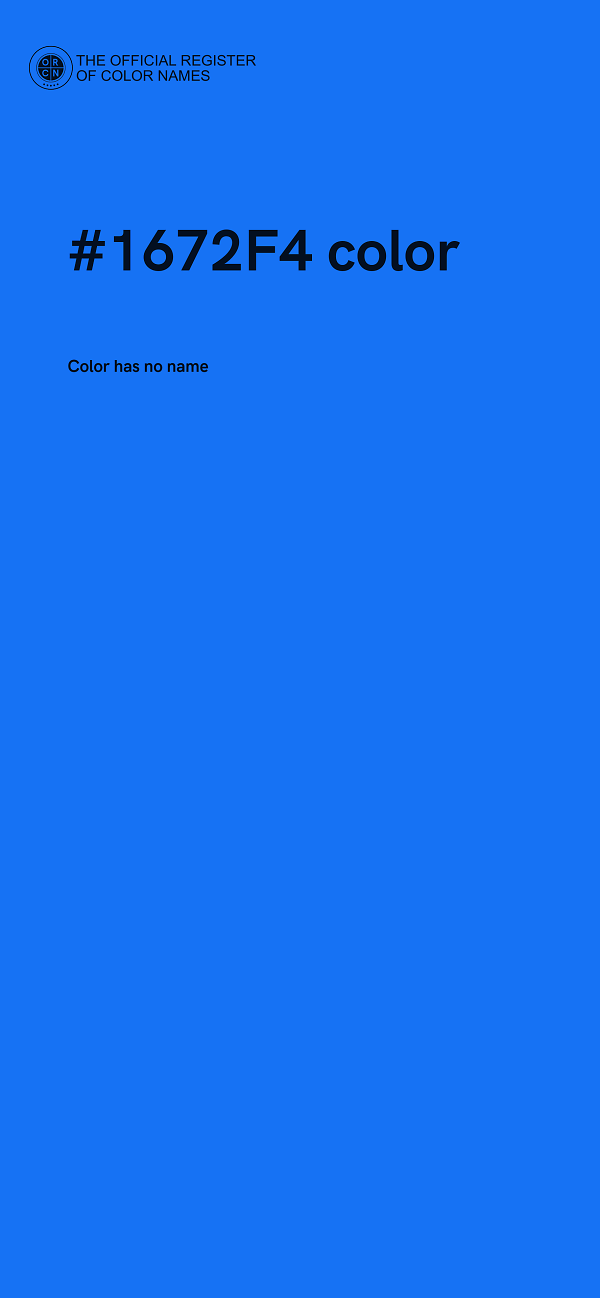 #1672F4 color image
