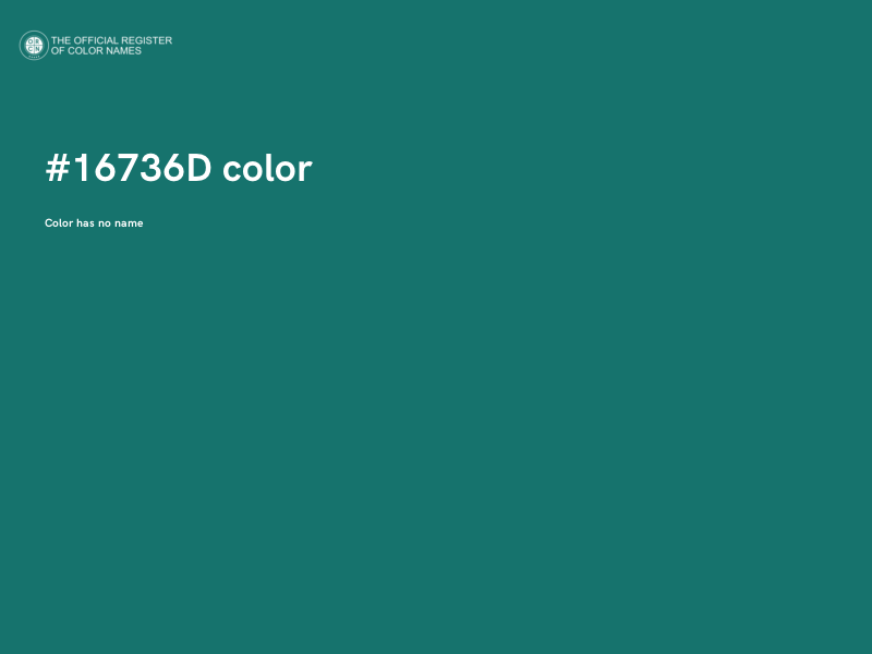 #16736D color image