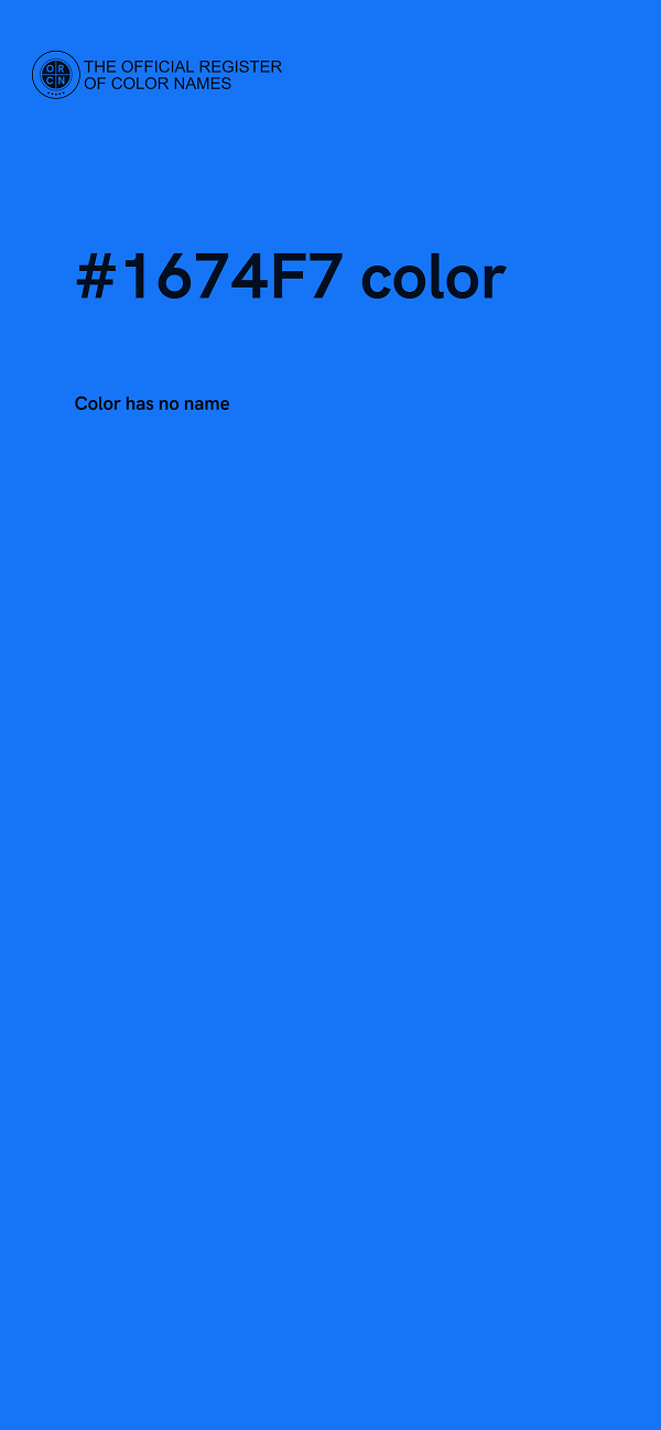 #1674F7 color image