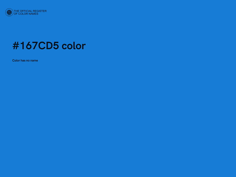 #167CD5 color image