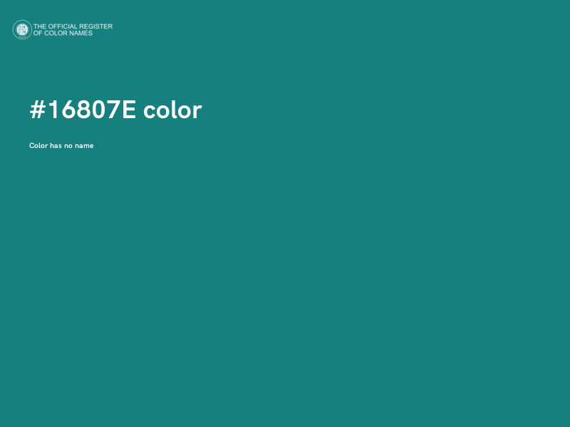 #16807E color image