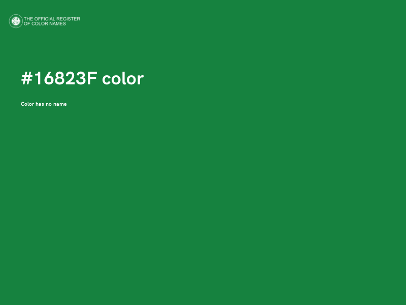 #16823F color image