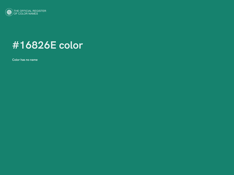 #16826E color image