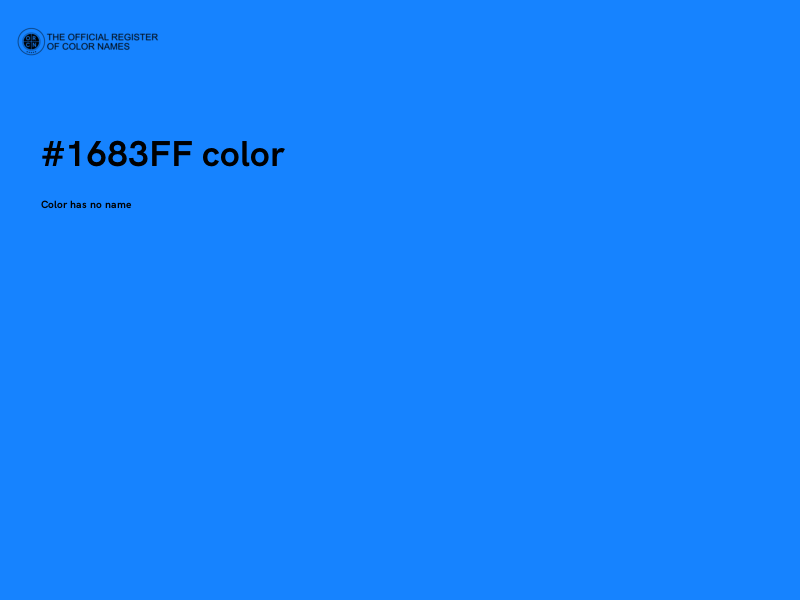 #1683FF color image