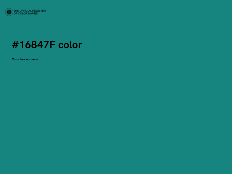 #16847F color image