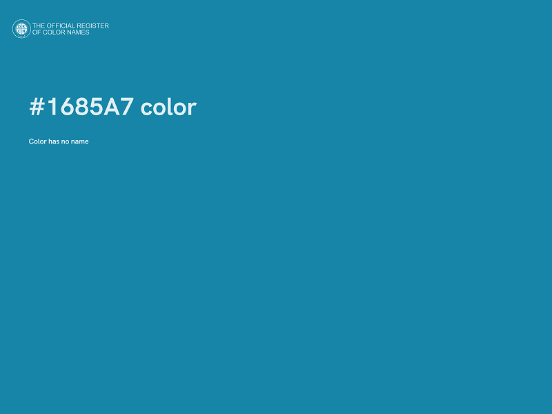 #1685A7 color image