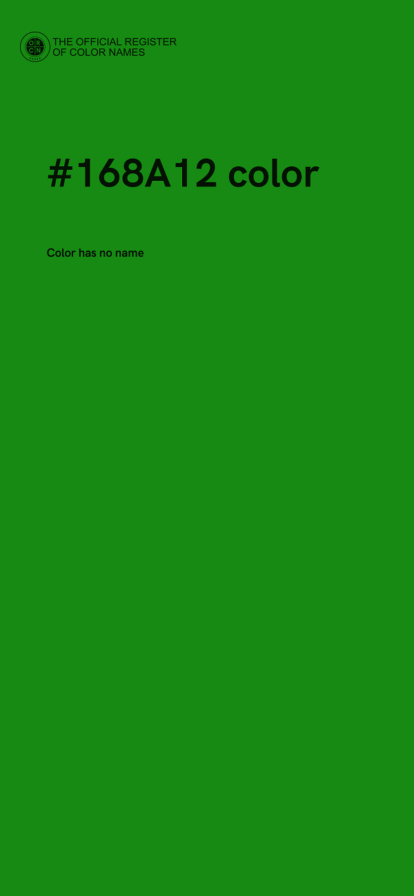 #168A12 color image