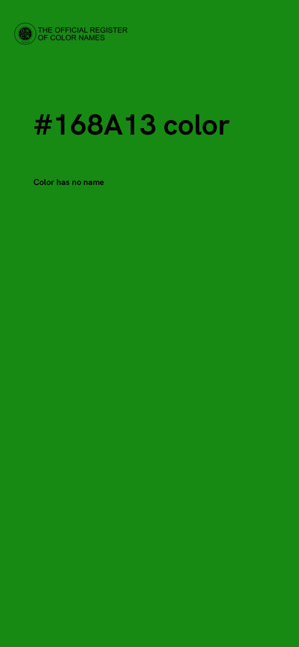 #168A13 color image
