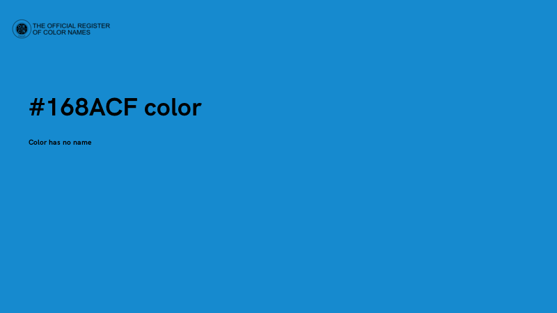 #168ACF color image