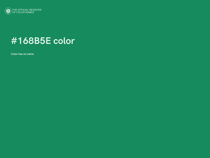#168B5E color image