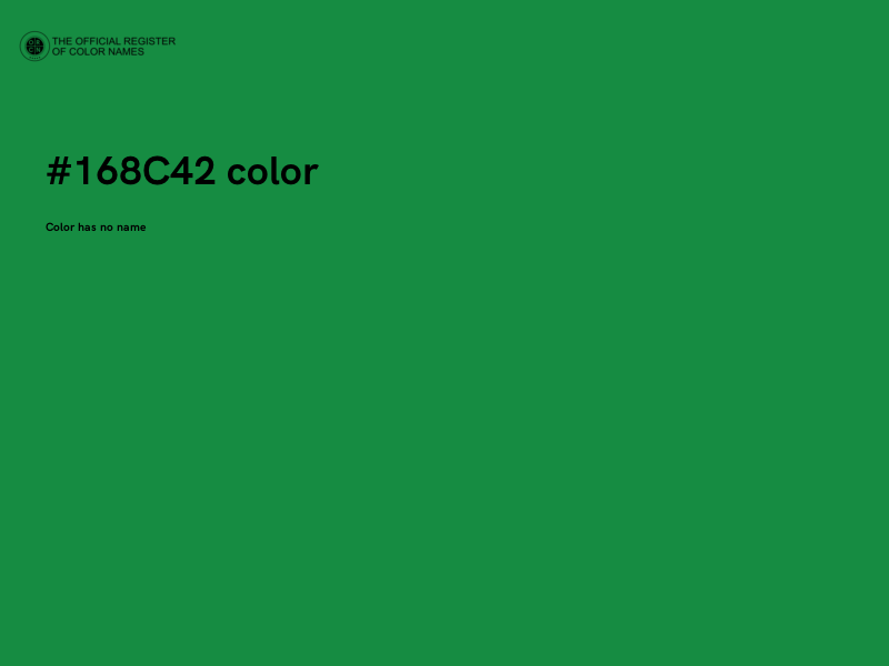 #168C42 color image