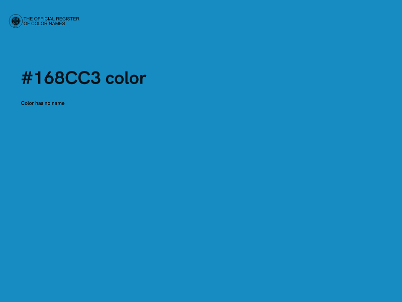 #168CC3 color image