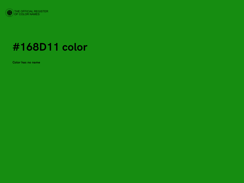 #168D11 color image