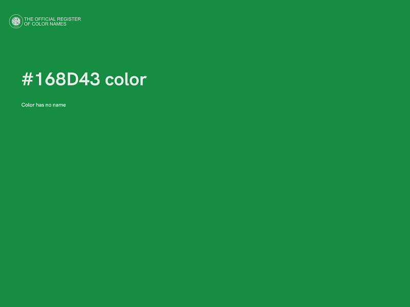 #168D43 color image