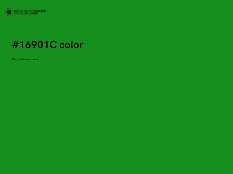 #16901C color image