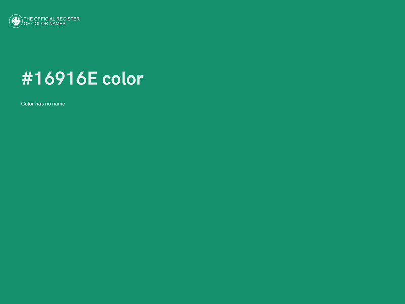 #16916E color image