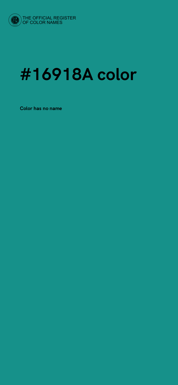 #16918A color image