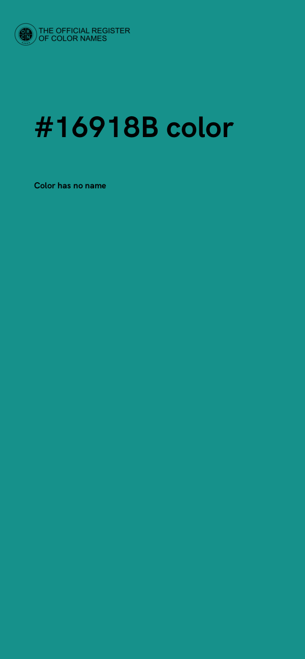 #16918B color image