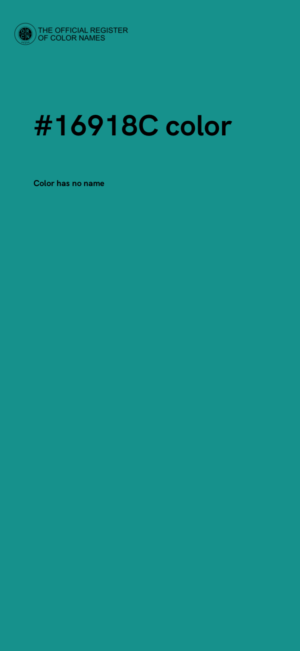 #16918C color image