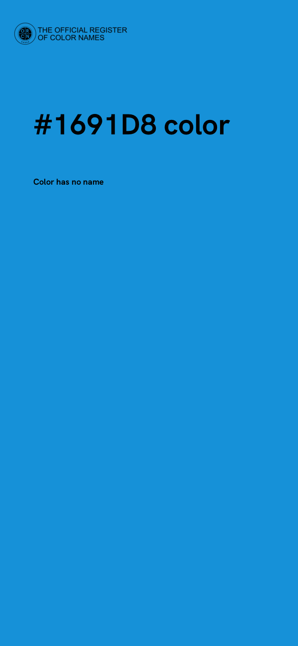 #1691D8 color image