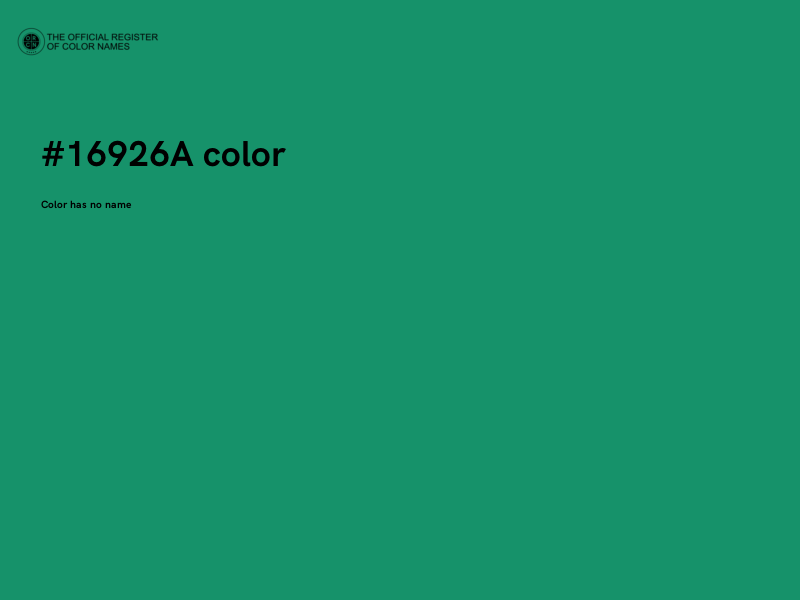 #16926A color image