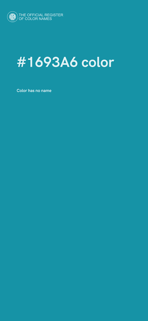 #1693A6 color image