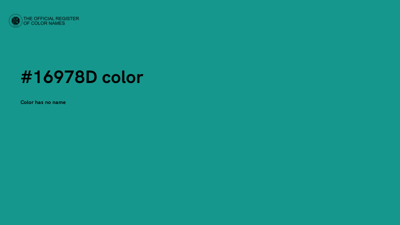 #16978D color image