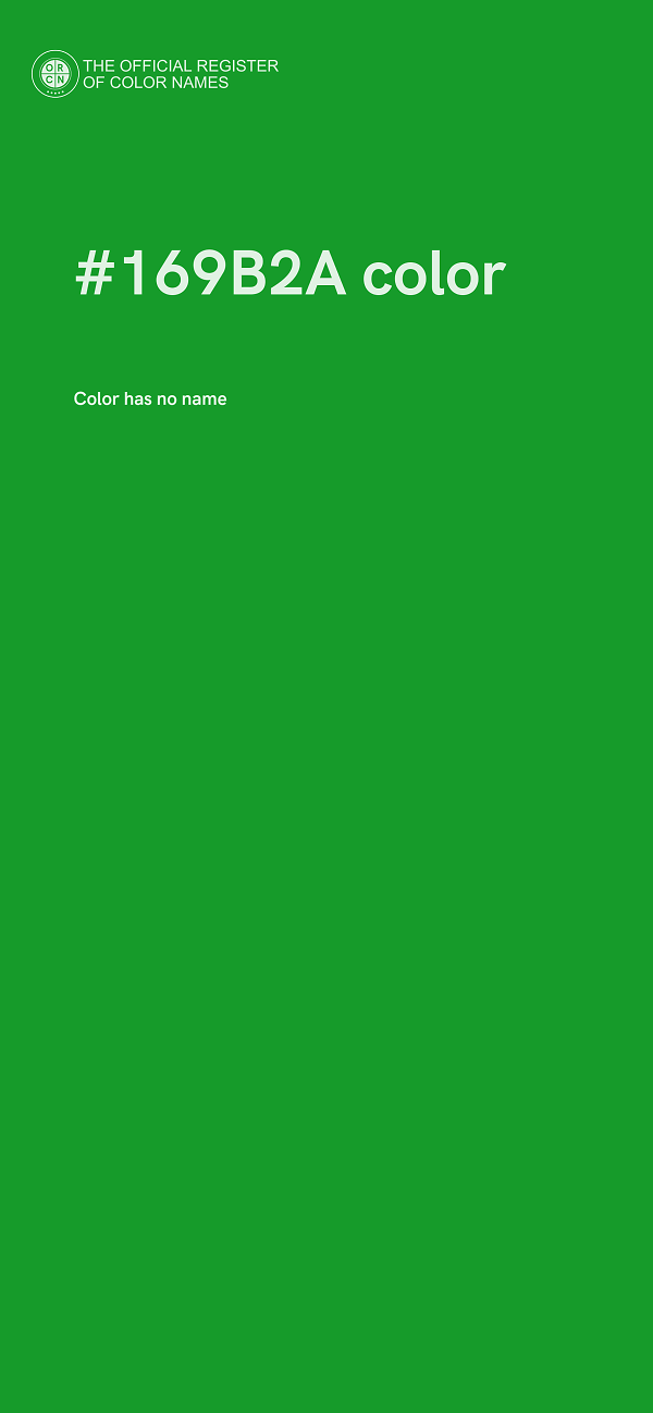 #169B2A color image