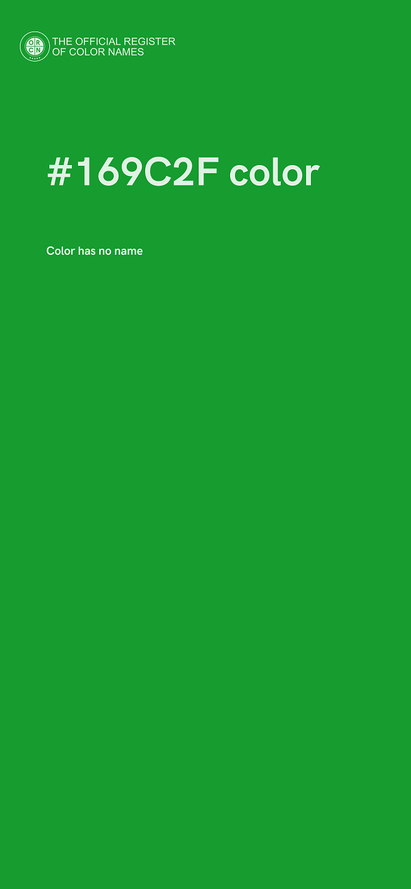 #169C2F color image
