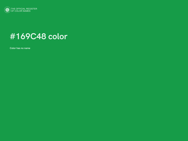 #169C48 color image