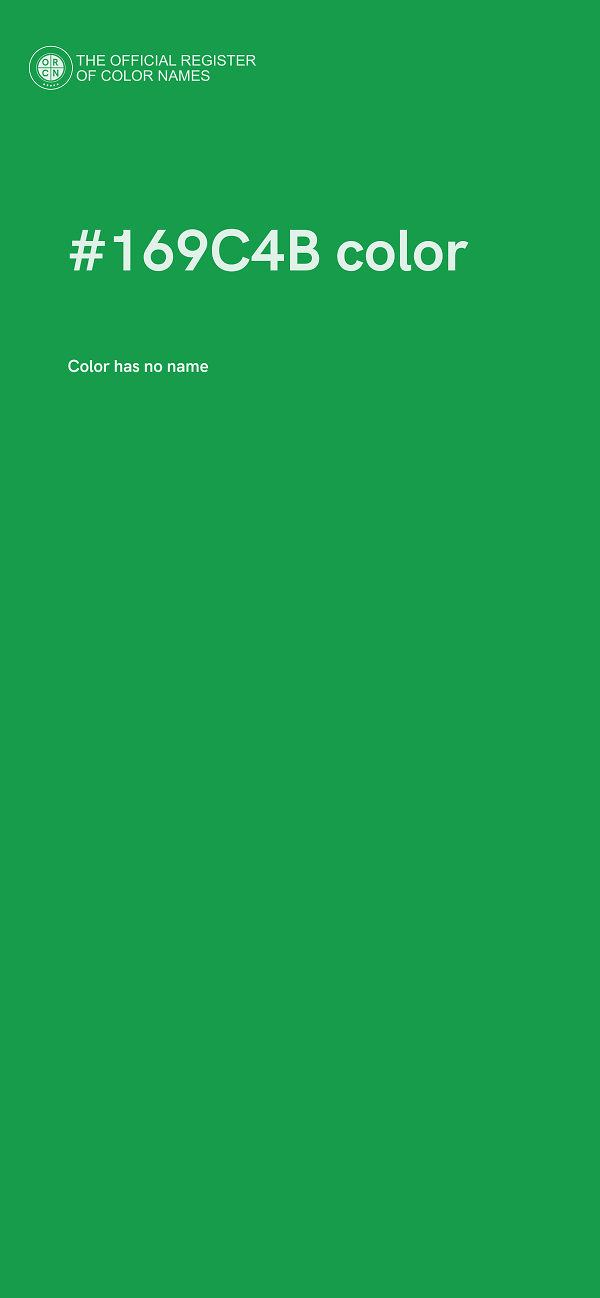 #169C4B color image