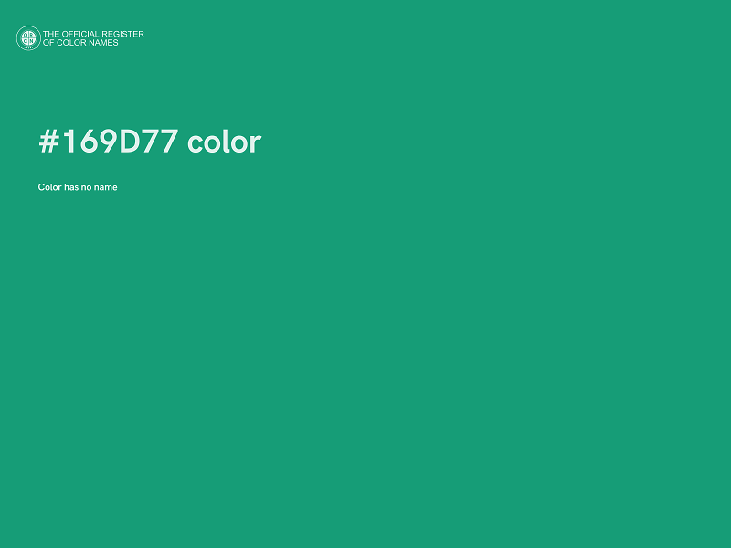 #169D77 color image