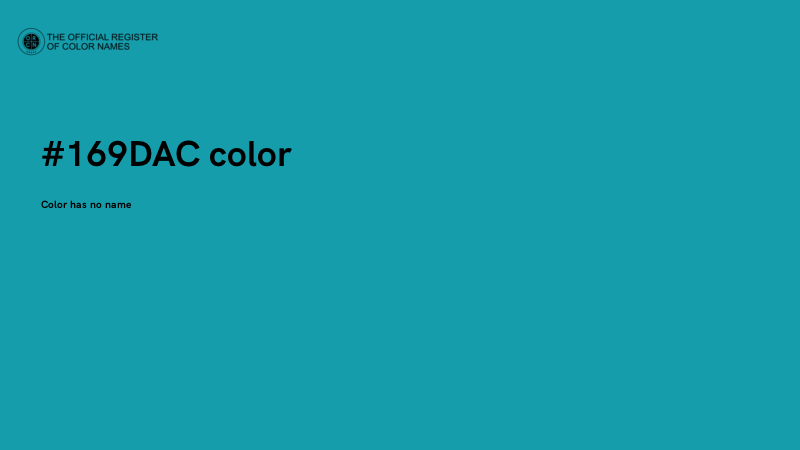 #169DAC color image