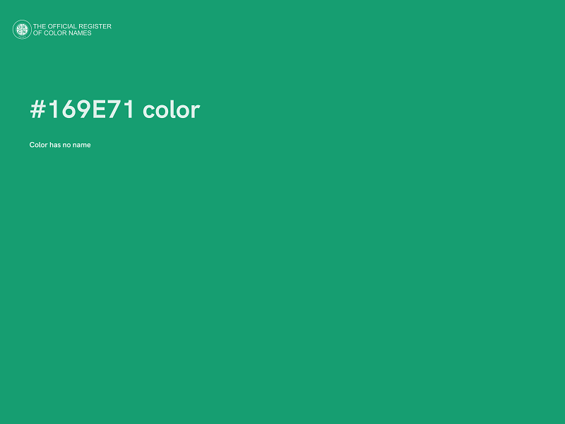 #169E71 color image