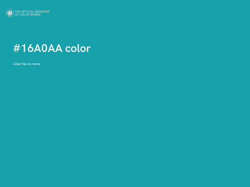 #16A0AA color image