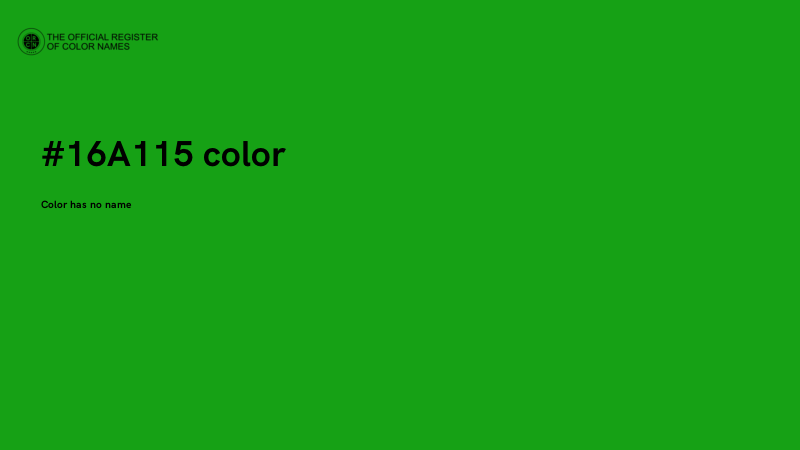 #16A115 color image