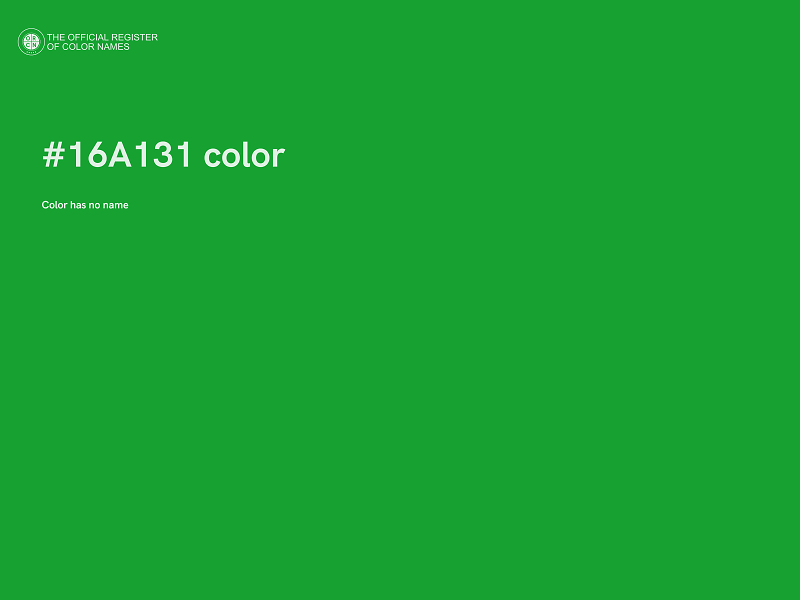 #16A131 color image