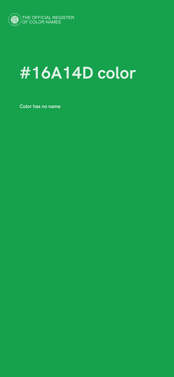 #16A14D color image