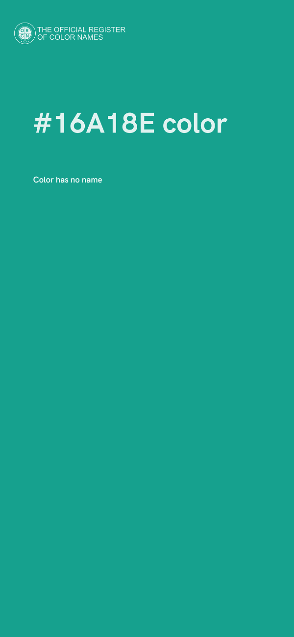 #16A18E color image