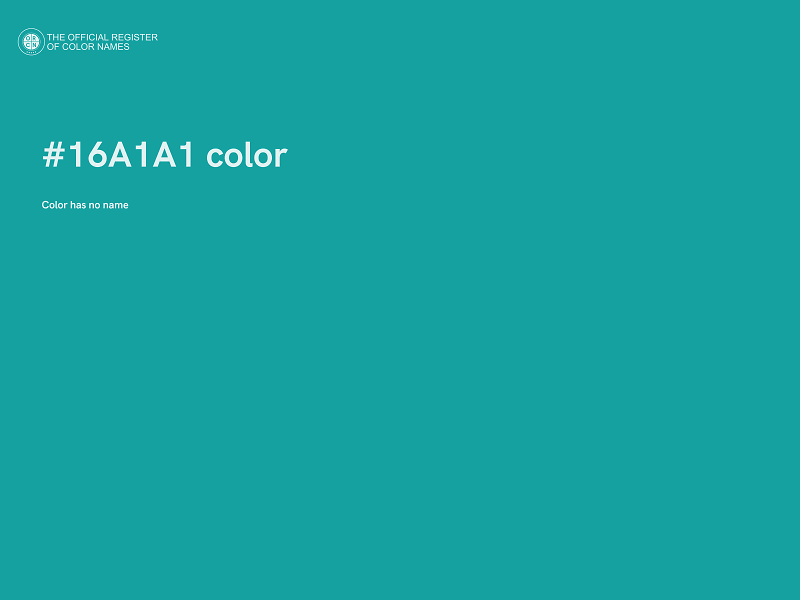 #16A1A1 color image