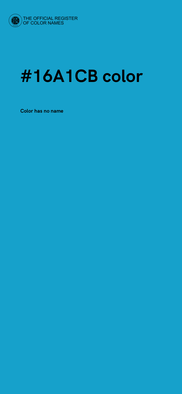 #16A1CB color image