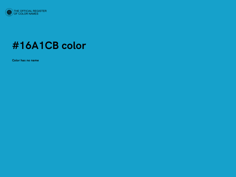 #16A1CB color image