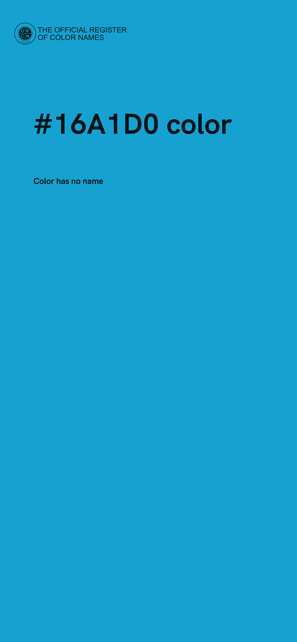 #16A1D0 color image