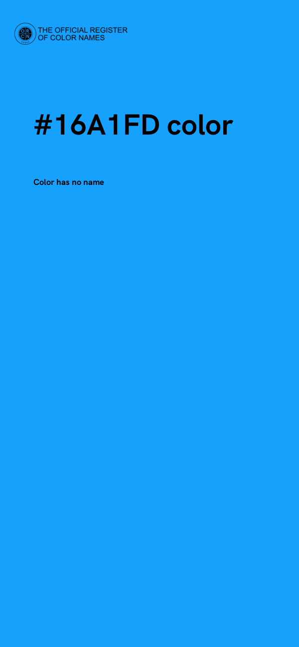 #16A1FD color image