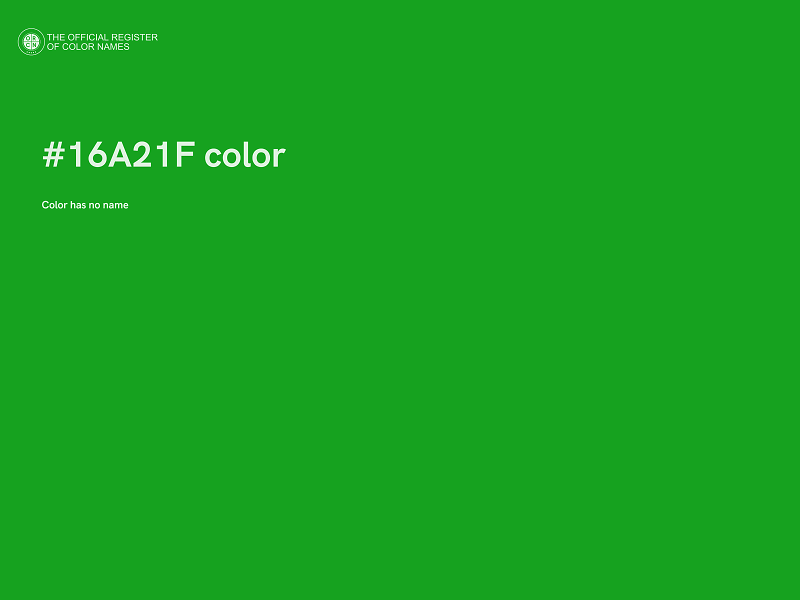 #16A21F color image