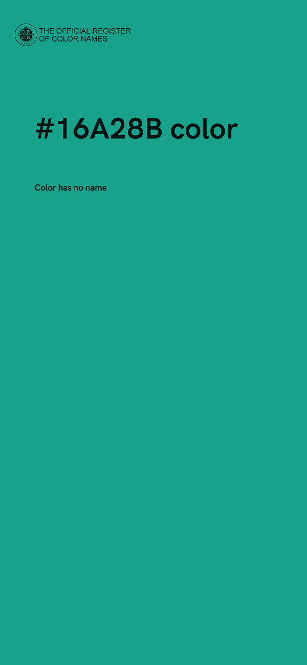 #16A28B color image
