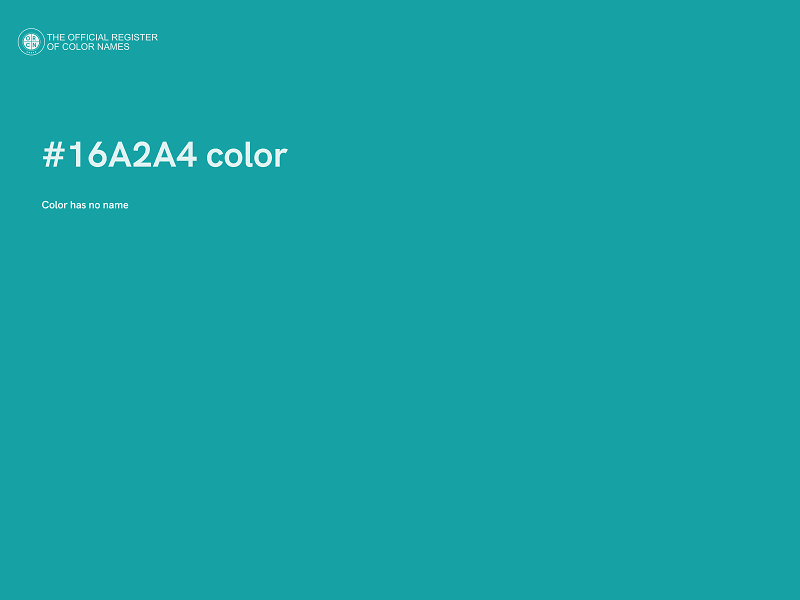 #16A2A4 color image