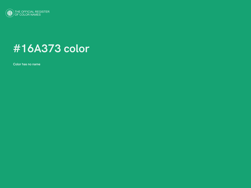 #16A373 color image
